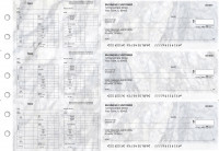 Marble Multi-Purpose Hourly Voucher Business Checks | BU3-7CDS20-MPH
