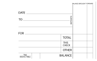 Mexican Cuisine Itemized Payment Business Checks | BU3-CDS07-IPR