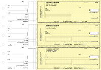 Yellow Safety Standard Invoice Business Checks | BU3-YEL01-SNV