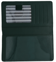Dark Green Premium Leather Checkbook Cover  | CLG-GRN01