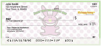 It's Happy Bunny Girly Personal Checks | IHB-03