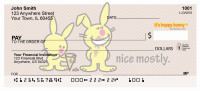 Nice... Mostly By It's Happy Bunny Personal Checks | IHB-14