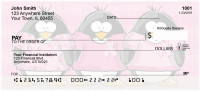 Jen Goode's Ribbon Penguins Personal Checks | JEN-09
