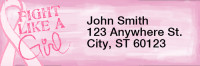 Jen Goode's Pink Ribbons Rectangle Address Labels | LRRJEN-02