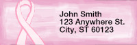 Jen Goode's Pink Ribbons Rectangle Address Labels | LRRJEN-02
