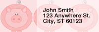 Jen Goode's Pigs Rectangle Address Labels | LRRJEN-03