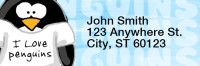 More Jen Goode's Penguins Rectangle Address Labels | LRRJEN-04