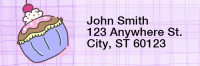 Jen Goode's Cupcakes Rectangle Address Labels | LRRJEN-07