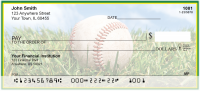 Green & Yellow Baseball Team Personal Checks | SPT-19