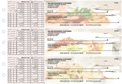 Italian Cuisine Payroll Designer Business Checks  | BU3-CDS05-PAY