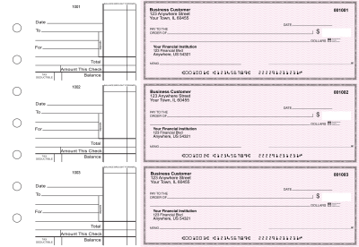 Pink Safety Standard Business Checks | BU3-PSF01-STA