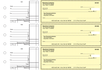 Yellow Safety Standard Business Checks | BU3-YEL01-STA