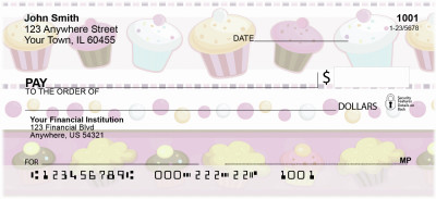 Colorful Cupcakes Personal Checks | EVC-44