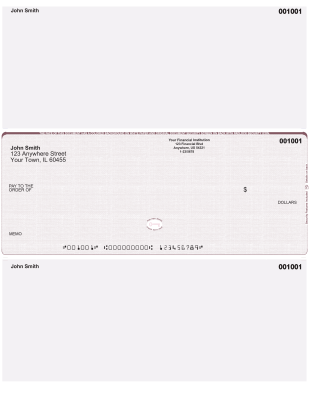 Burgundy Safety High Security Middle Laser Checks | LMCHS-US