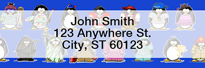 Jen Goode's Penguin Personalities Rectangle Address Labels | LRRJEN-06