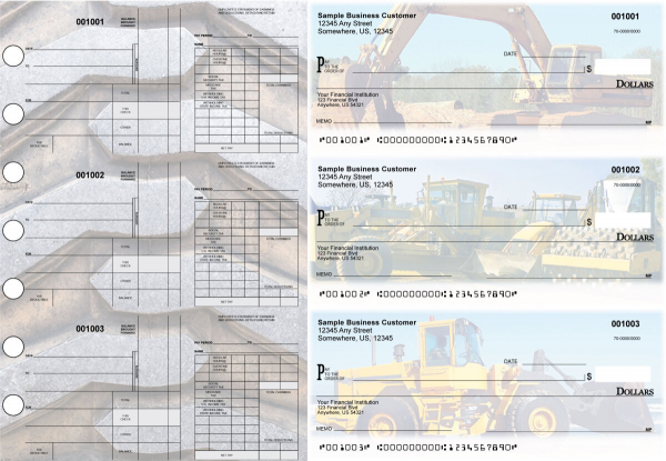 Construction Disbursement Payroll Designer Business Checks | BU3-7CDS10-FSP