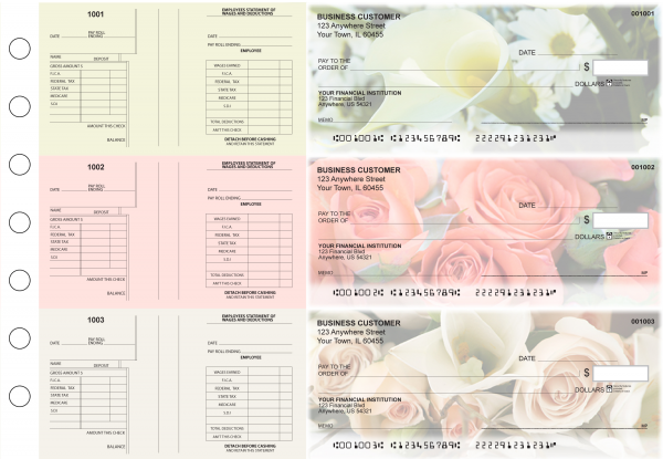 Florist Multi-Purpose Salary Voucher Business Checks | BU3-7CDS11-MPS
