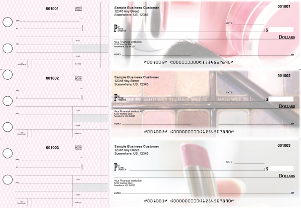 Makeup Standard Disbursement Designer Business Checks | BU3-CDS12-SDS