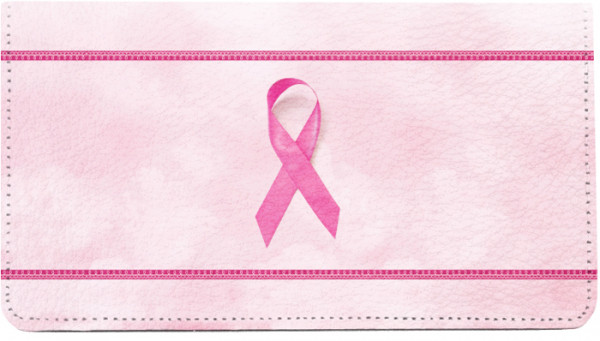Pink Support Ribbon Leather Cover | CDP-OPC01