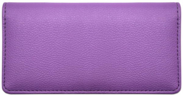 Violet Textured Leather Checkbook Cover | CLP-VLT02