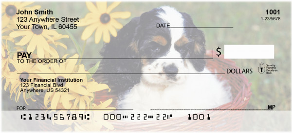 Cocker Spaniel Puppies Personal Checks | DOG-06