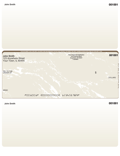 Tan Marble Middle Laser Checks | LMC-OM