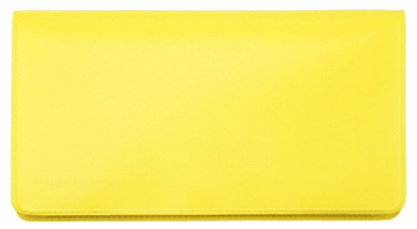 Lemon Yellow Vinyl Checkbook Cover | VCB-YEL01
